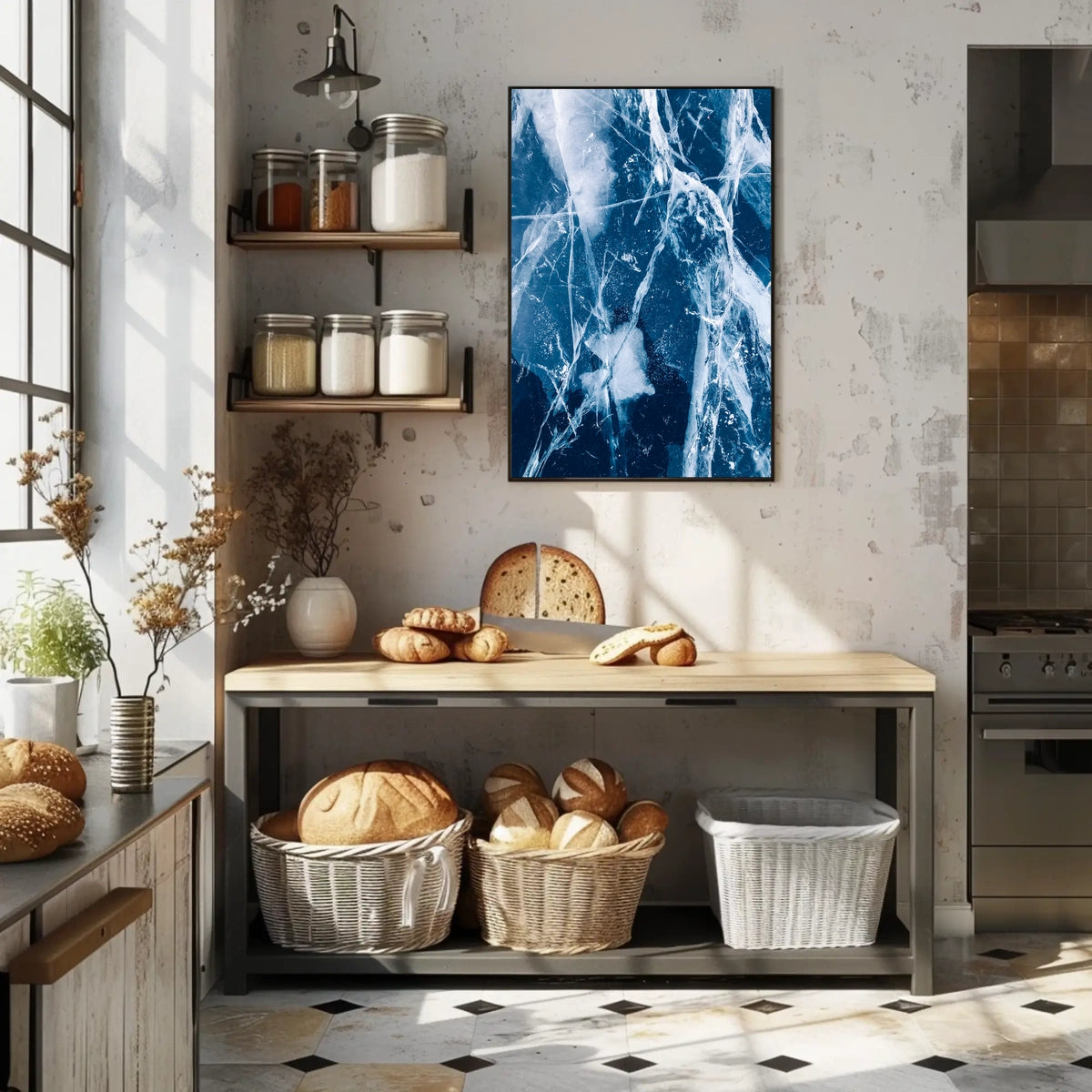 Crystalline Ice Patterns Poster