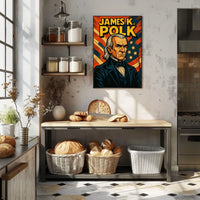 James K Polk Poster Scenic History Wall Art Print For Home