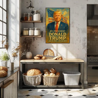 Trump Visionary Expressionism Patriotic Poster