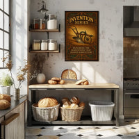 Historical Innovations in Agriculture: Vintage Educational Poster