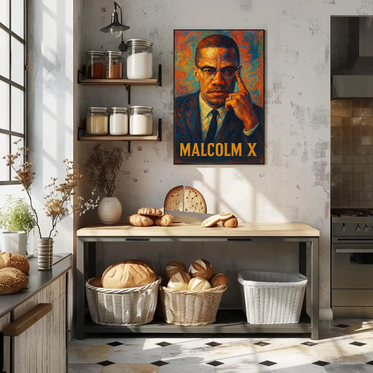 Malcolm X Iconic Portrait Poster