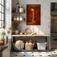Antelope Canyon Enchanted Journey Art Poster
