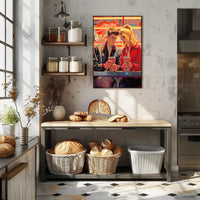 Retro Diner Encounter Poster
