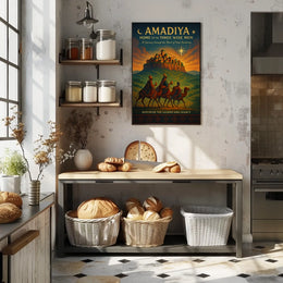 Amadiya Home to the Three Wise Men Poster