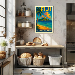 Yasawa Islands Tropical Paradise Poster