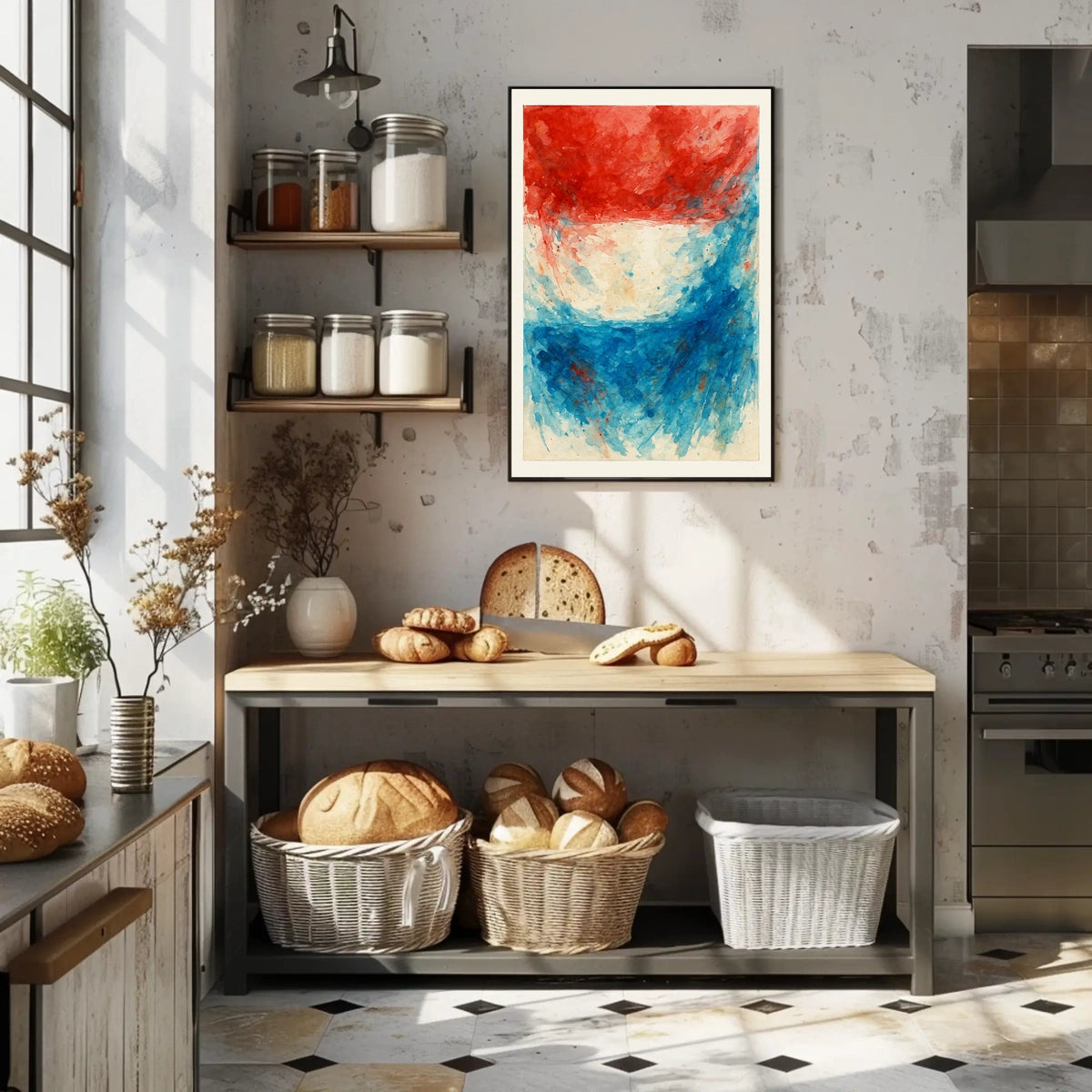 Abstract Patriotism Poster