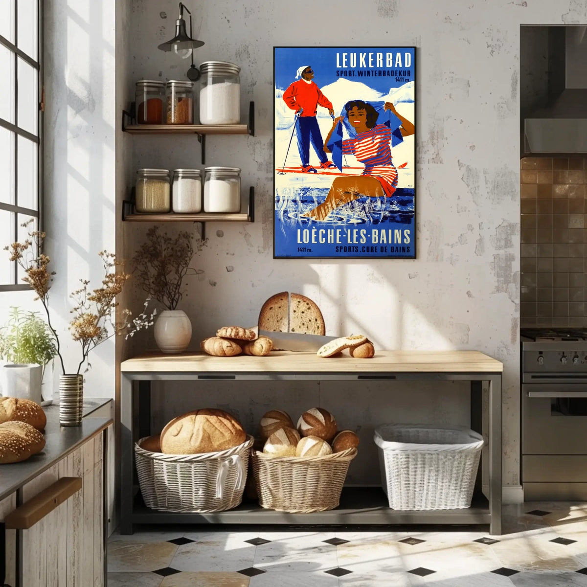 Leukerbad Winter Sports And Spa Poster
