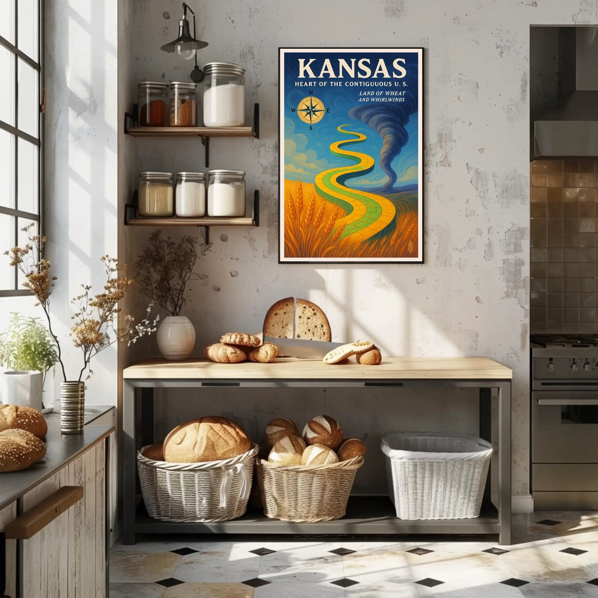 Kansas Heart of the Contiguous U.S Poster