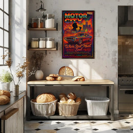 Motor City – Where Steel Meets Soul Poster PosterGoat