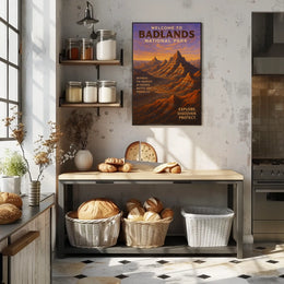 Welcome to Badlands National Park Poster