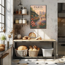 Paris Marché Aux Fleurs Poster