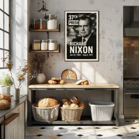 Richard Nixon 37th President of the United States Digital Montaje Poster