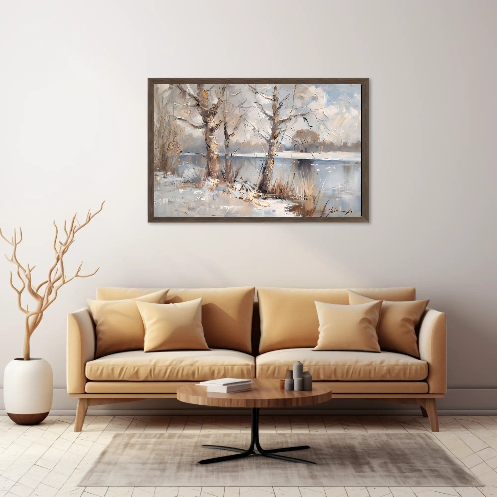 Serene Winter Landscape Poster