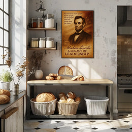 Abraham Lincoln A Legacy of Leadership Poster