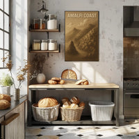 Amalfi Coast Poster Wall Art Travel Print 18x24 Edition
