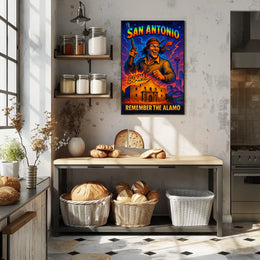 Remember the Alamo San Antonio Tribute Poster