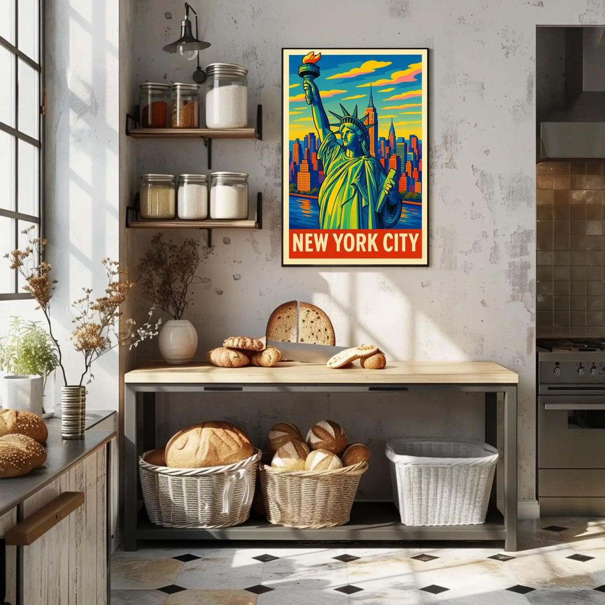 New York City Iconic Skyline Poster