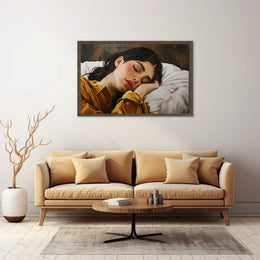 Serene Sleep: Hyper-Realistic Bedroom Art Print