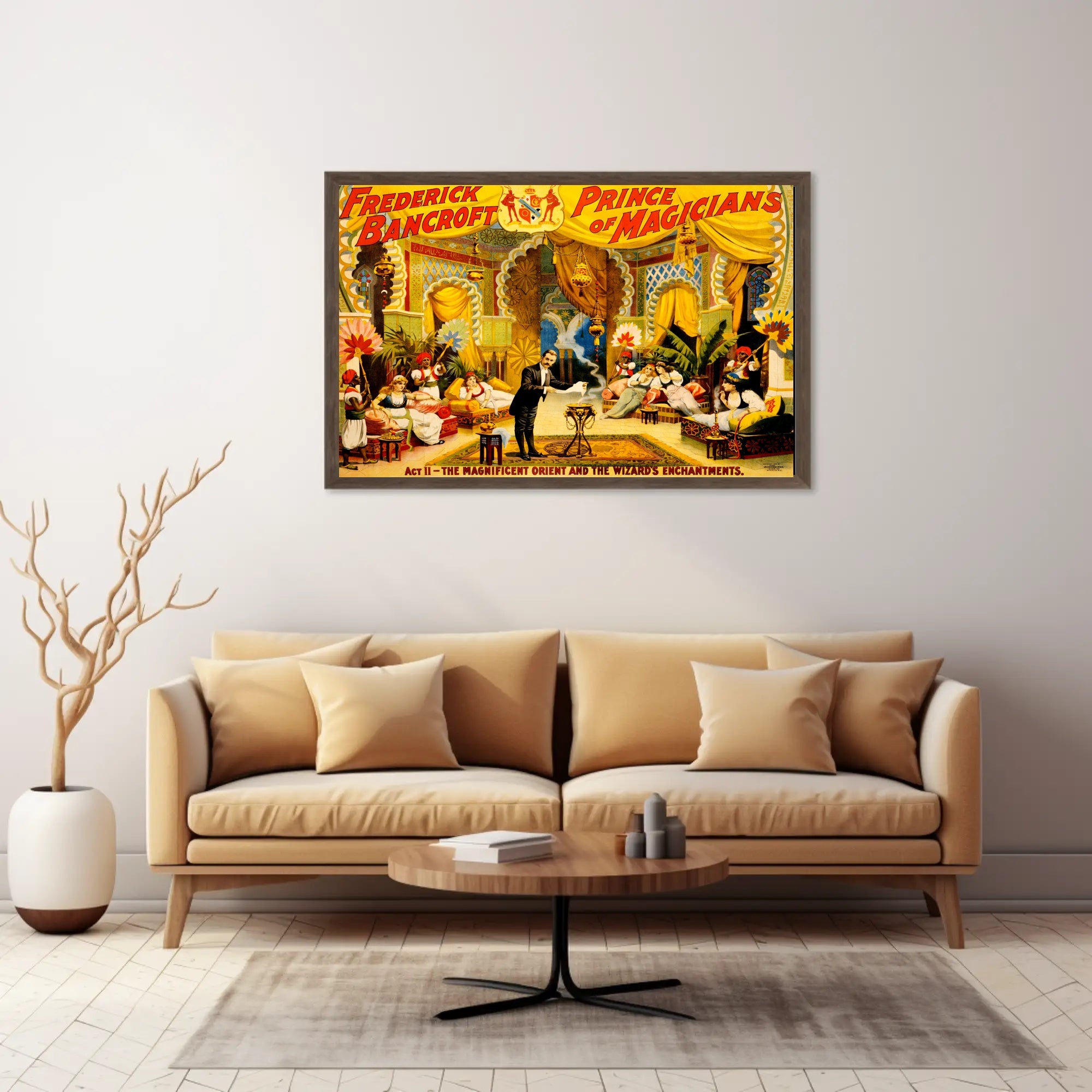 Frederick Bancroft's Oriental Magic Show Cultural Heritage Poster