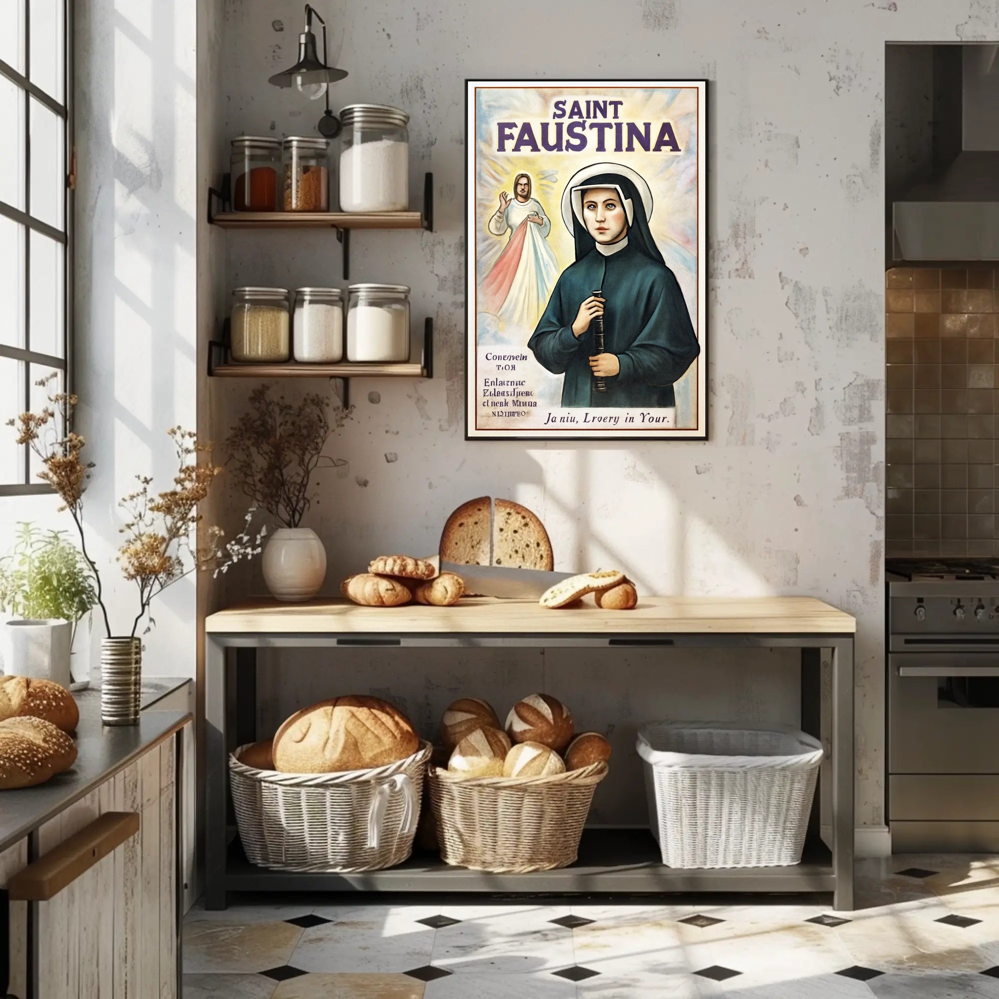 Saint Faustina Poster PosterGoat