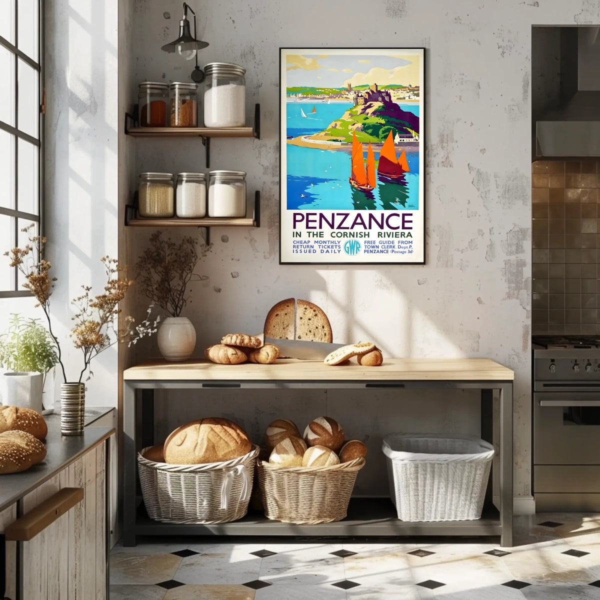 Penzance In The Cornish Riviera Poster