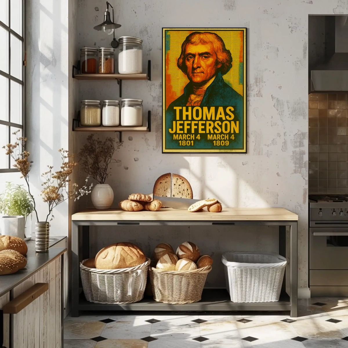 Thomas Jefferson Vintage Patriotic Collector Poster