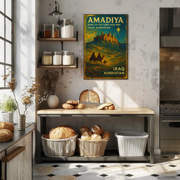 Kurdistan Amadiya Starry Fortress Impresses Cultural or Heritage Poster