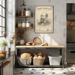 James Garfield 20th President Sketch Poster Art Print PosterGoat