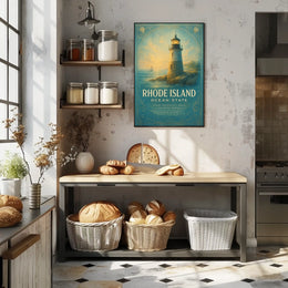 Rhode Island Ocean State Poster