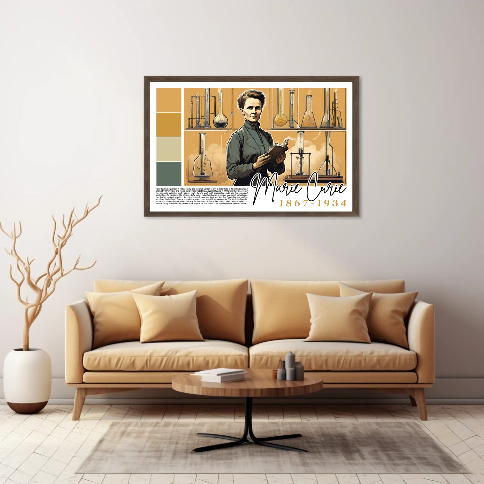 Marie Curie: Pioneer of Radioactivity Poster
