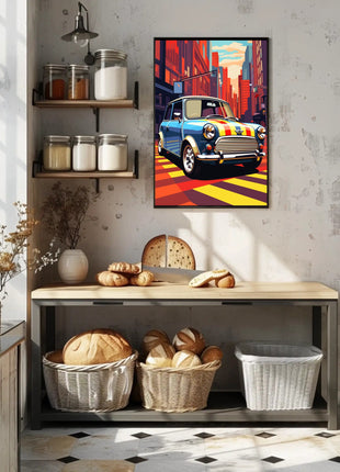 Classic Car Vibrance Pop Culture Poster