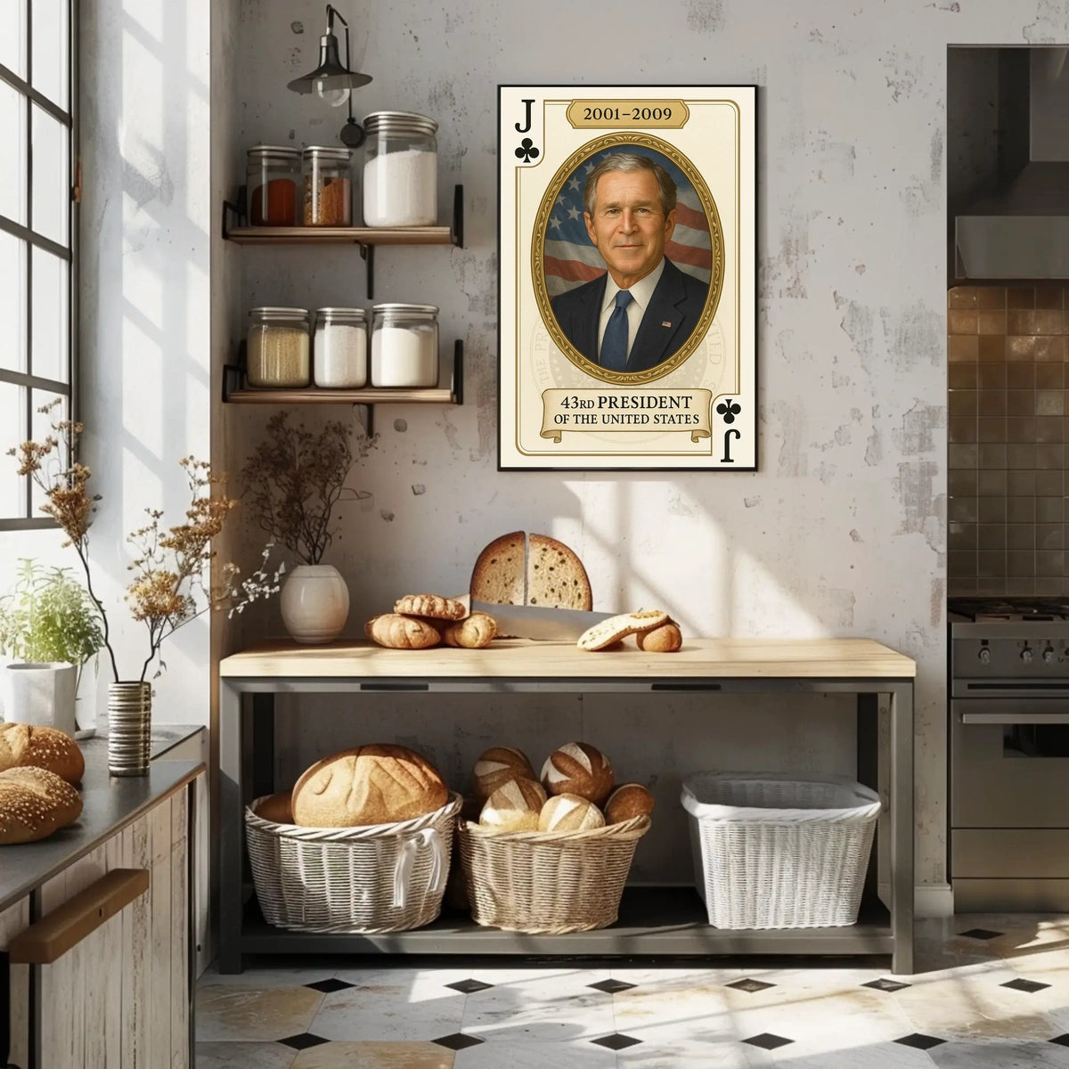 Forty Third President Of The United States Portrait Poster