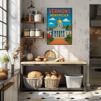 Vermont State Capitol In Montpelier Poster