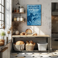 Reindeer Biathlon Adventure Poster