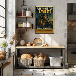 Fuel Conservation In Wartime Poster