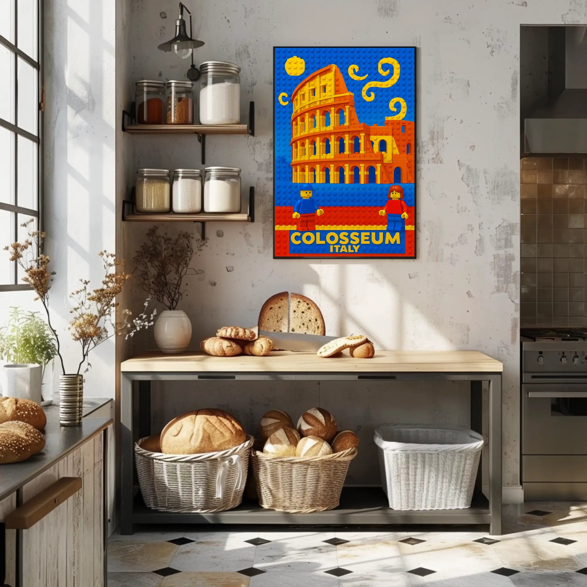 Colosseum LEGO Art Print Wall Decor PosterGoat