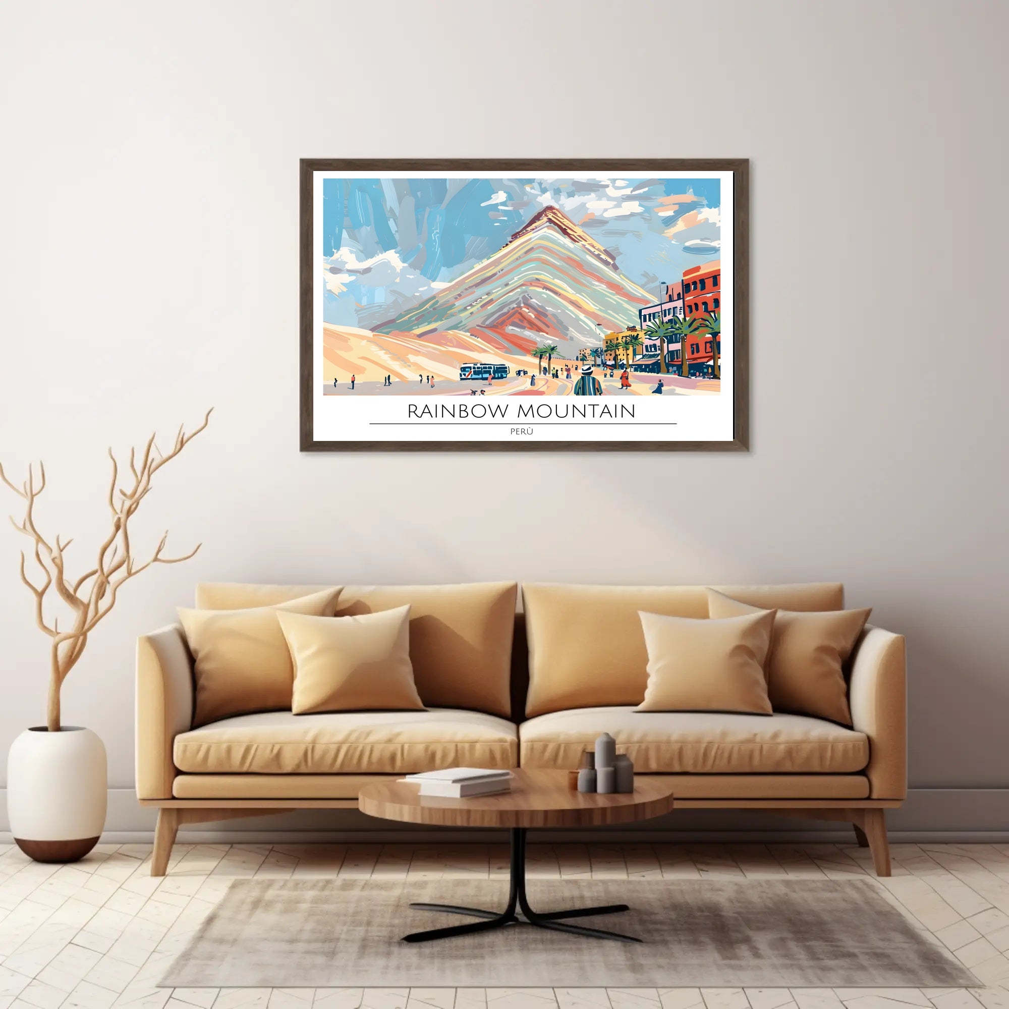 Rainbow Mountain, Perú Poster PosterGoat