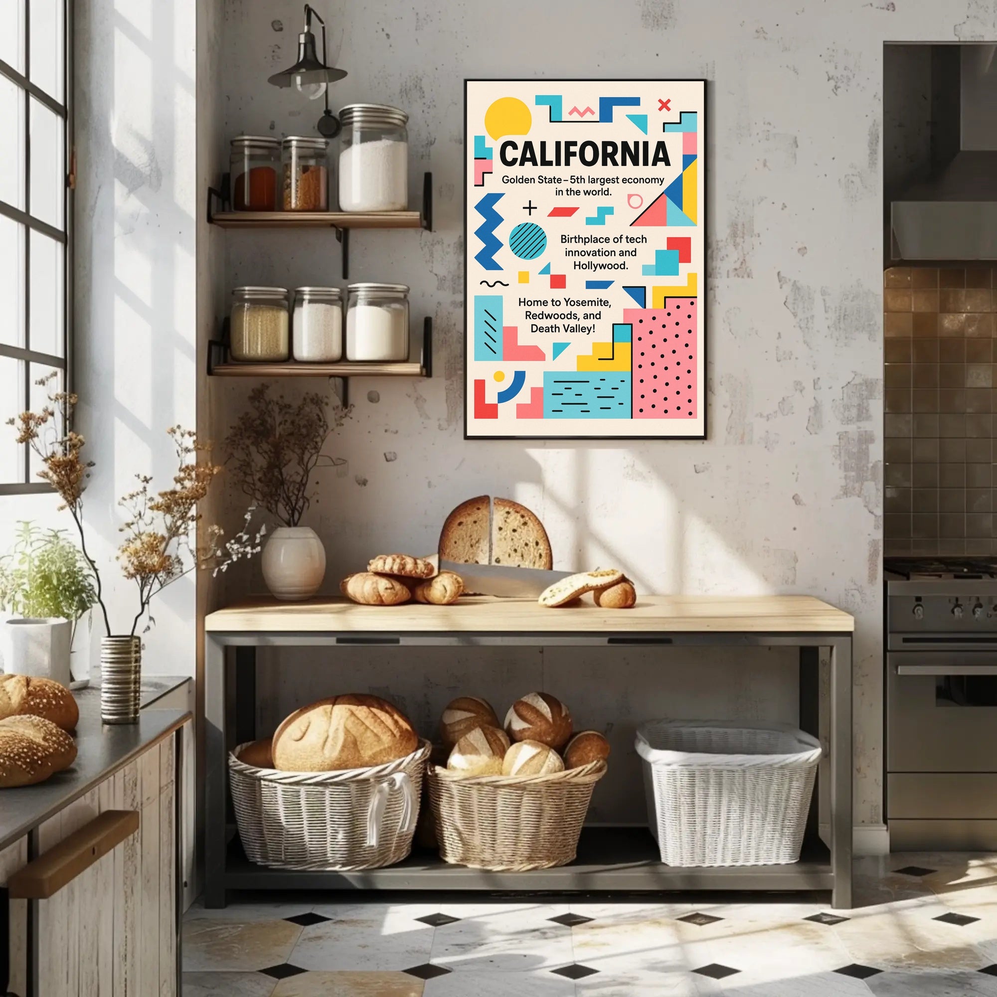 California The Golden State Poster PosterGoat