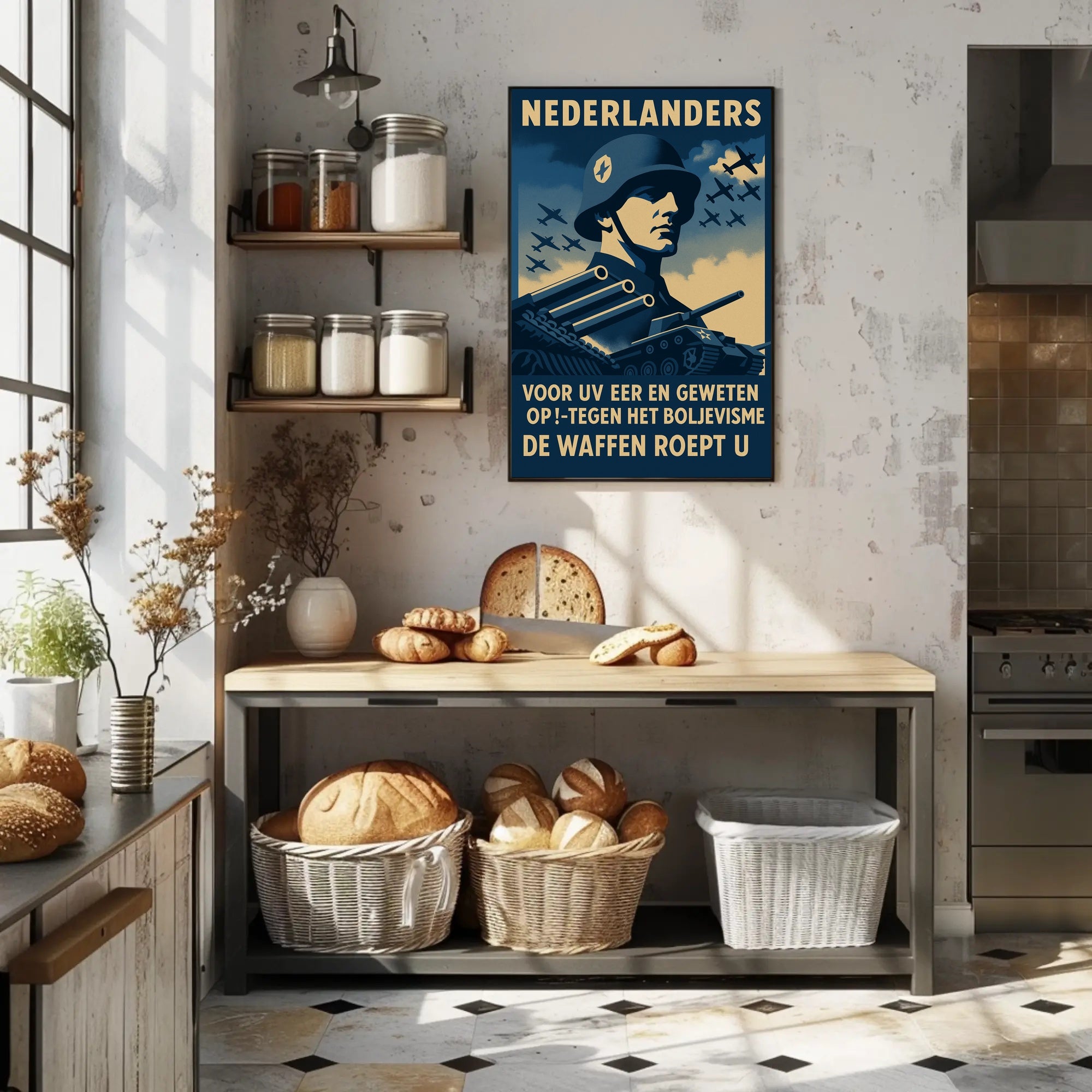 WWII Rallying Call Against Bolshevism Propaganda Poster