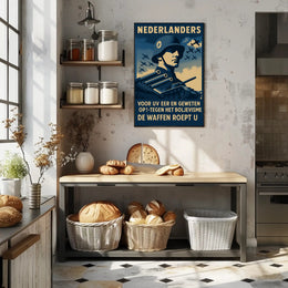 WWII Rallying Call Against Bolshevism Propaganda Poster