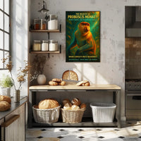 Proboscis Monkey Wonder: Educational Animal Art Poster