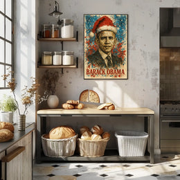 Barack Obama 44th President of the United States Christmas SeriesPoster