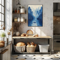 Tranquil Mountain Reflection Art Print Poster for Home Decor PosterGoat