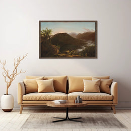Mountain Serenity Sunset Landscape: National Park Poster