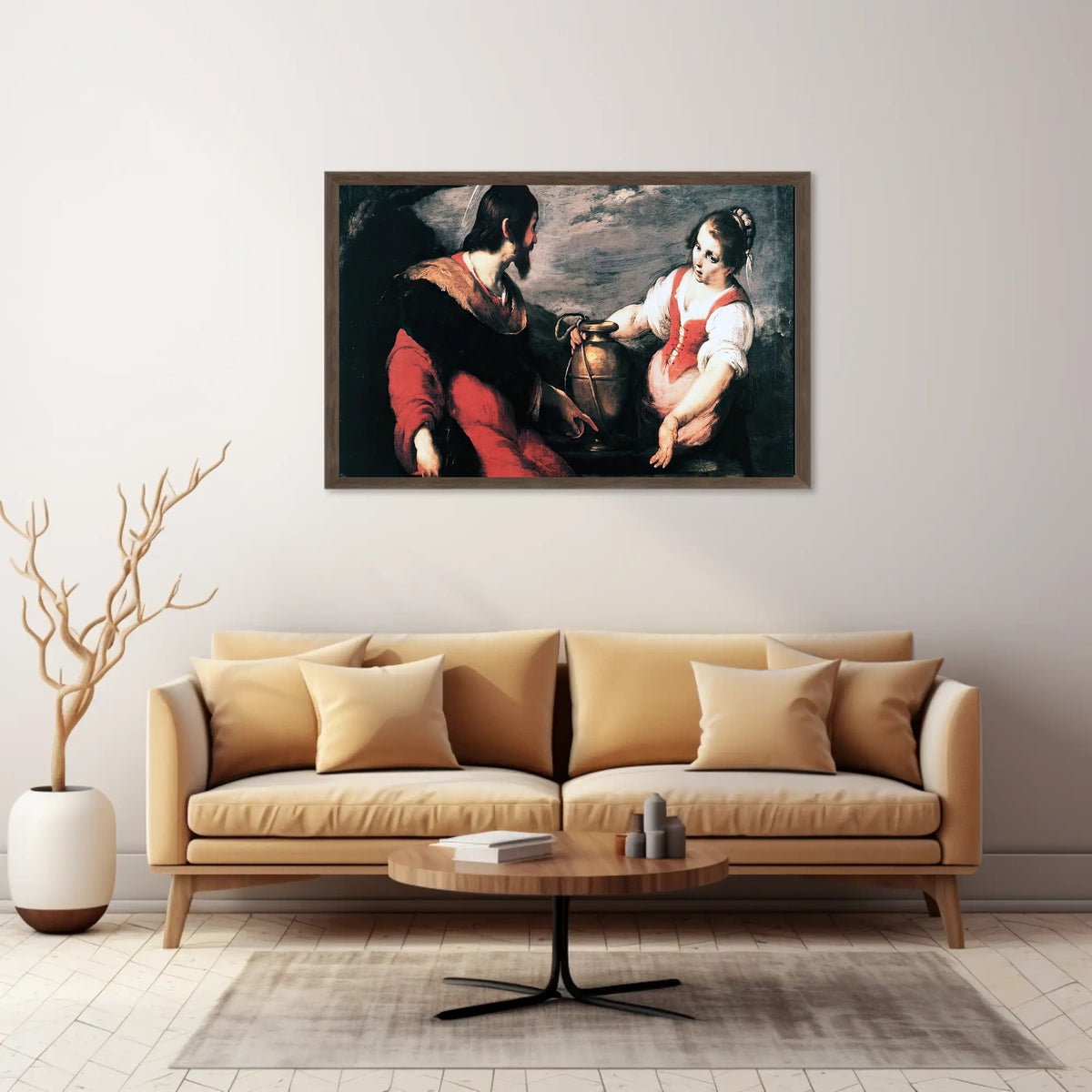 Intense Baroque Dialogue in Historical or Presidential Poster