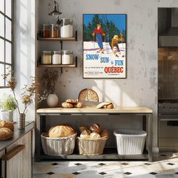 Snow, Sun, Fun In Québec Poster