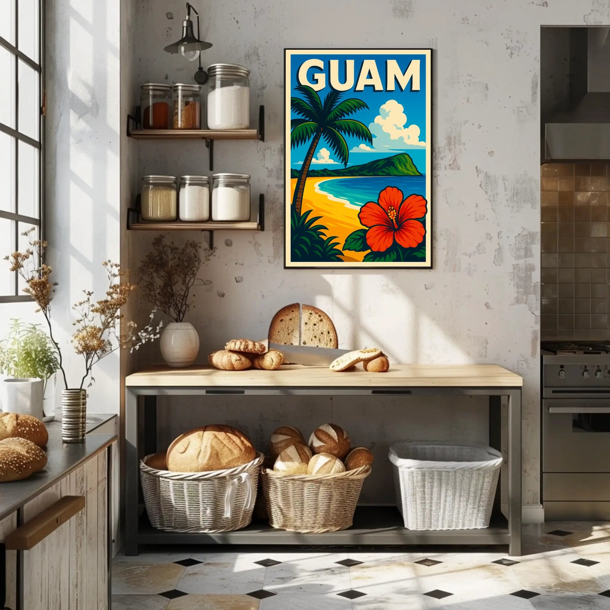 Tropical Escape to Guam Poster