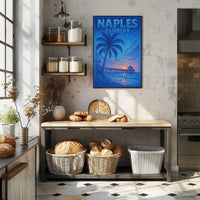 Naples Florida Sunset Serenity Poster Wall Art Print