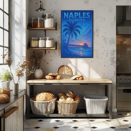 Naples Florida Sunset Serenity Poster Wall Art Print