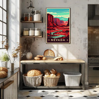 Nevada Desert Landscape Poster